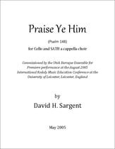 Praise Ye Him SATB choral sheet music cover